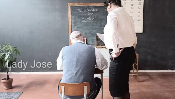 Naughty schoolboy (Dutch spoken)