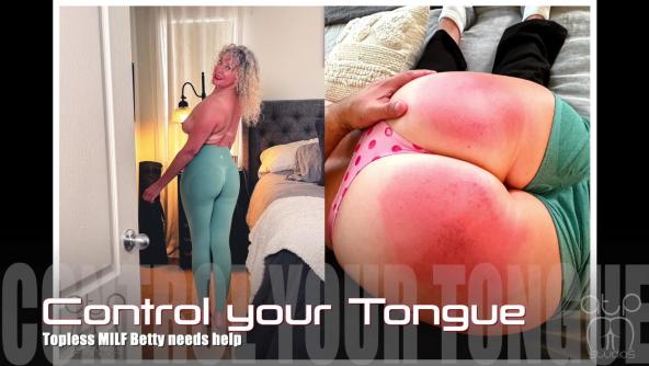 MILF in trouble - Betty's mouth gets her in trouble - 1080p