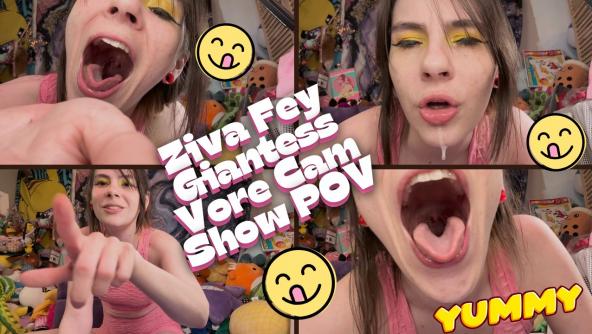 HD/ Ziva Fey Giantess Vore Cam Show POV