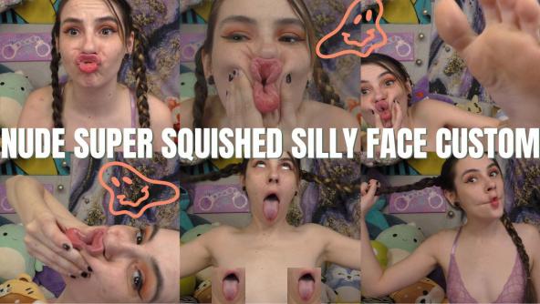 4K/ Ziva Fey - Nude Super Squished Silly Face Custom!