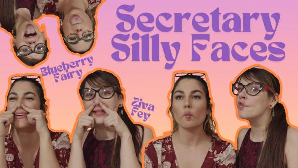 4K/ Ziva Fey - Secretary Silly Faces With Blueberry Fairy