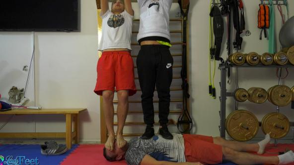 Austin And David Trampling In The Gym 4K