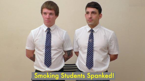 Student Smokers Spanked!  