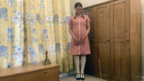 School girl corner time punishment 