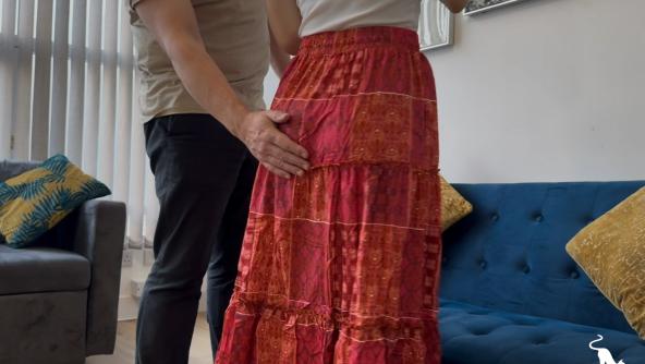 Gypsy Skirt Spanking II - Another opportunity for Kinia to take a spanking over her brand new Gypsy Skirt - Nothing too much, just enough for her othe